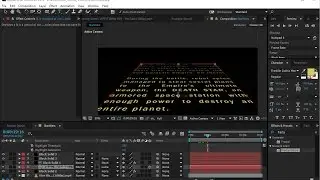 After Effects Star Wars opening crawl tutorial