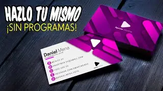 Cómo hacer una TARJETA de PRESENTACIÓN en Photoshop online gratis en español adobe diseño gráfico