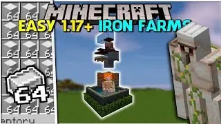 NEW 1.17 IRON FARM TUTORIAL IN MINECRAFT (MCPE/Bedrock/Xbox/PS4/Windows 10) | In Hindi