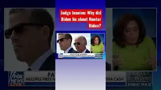 Judge Jeanine TEARS INTO Biden over Hunter Biden’s laptop #shorts