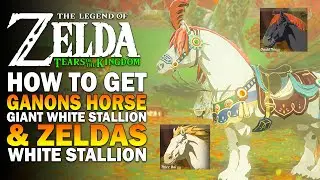 How To Get Ganons Horse, Giant White Stallion & Zeldas White Stallion In Tears Of The Kingdom