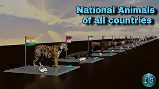 National Animals of all Countries | Countries, Flags and animals name | Part - 1 | #countries