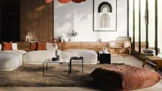 Create a Modern Living Room in 30 Minutes in Blender - EEVEE Next!