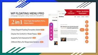 WP Floating Menu Pro - Best Floating Menu Plugin for WP | Sticky Menu | One Page Navigator for WP