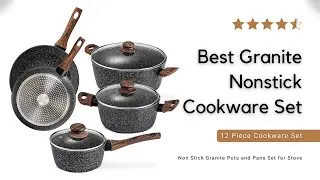 The Best Granite Nonstick Cookware Set | Nonstick Induction Pots and Pans Set