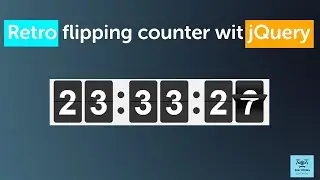 jQuery flipping clock counter || jQuery Plugin Tutorial ||Easy Coding