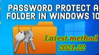 File lock // Set pass word on personal file // How to protect file windows 10