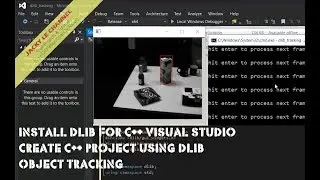 Install dLib and Create Lib C++ project Visual Studio Project