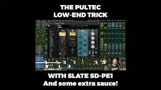 The Pultec Low-End Trick, with Slate SD-PE1 - with extra sauce! #shorts #pultec #slatedigital #sdpe1