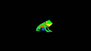 low poly frog