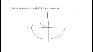 Identify the measure of positive and negative angles in standard position and the quadrant of the te