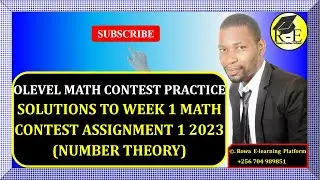 014 – OLEVEL MATH CONTEST PRACTICE – SOLUTIONS TO WEEK 1 MATH CONTEST ASSIGNMENT 1 | FOR S 1 - 4