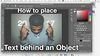 Photoshop: How to Place Text Behind an Object in a Photo