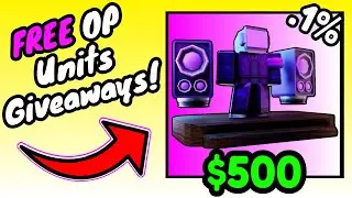 Giveaways, Signing Units, and Carries!! | Roblox 🔴Toilet Tower Defense Live🔴