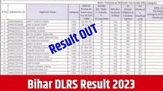 Bihar DLRS Result 2023/Bihar LRC Result 2023/Official Update for Bihar LRC Result 2023/LRC Cutoff