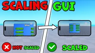 How to SCALE GUI like a PRO | Buttons + Frames + ScrollingFrames | Roblox Studio