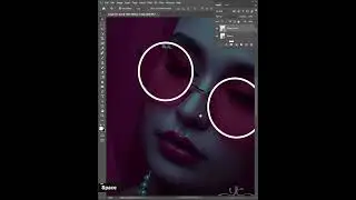 Glow In The Dark Portrait Effect Photoshop Tutorial #shorts #photoshop