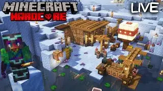 Building an Automatic Snow Farm in Hardcore Minecraft - Survival Let's Play 1.20