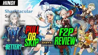 [Hindi] Mualani Pull Or Skip? F2P Review - Genshin Impact 5.0