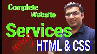 How to Make full Website Using HTML CSS | Service Section | in Urdu/Hindi