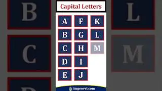 Capital letters | Small Letters 