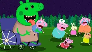 Zombie Apocalypse, Peppa Pig Faces a Zombie Invasion in Pig City | Peppa Pig Hilarious Animation