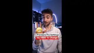 Top 3 things to change to edit FASTER in premiere pro ⚡️