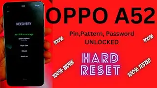 oppo a52(2061) Hard Reset Pattern/Pin/Password unlock no computer