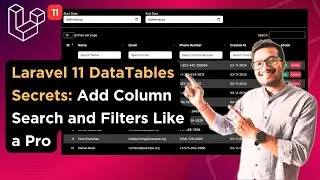 Laravel 11 DataTables Secrets : Add Column Search and Filters Like a Pro | DataTables