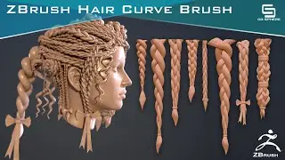 Zbrush Hair Curve Brush