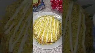 САЛАТ «БУСЫ НА СНЕГУ» ВКУСНЫЙ САЛАТ НА НОВОГОДНИЙ СТОЛ 🎄