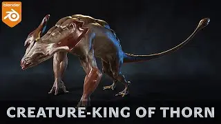 Sculpting in Blender 2.83 || 09 - Creature - King of thorn