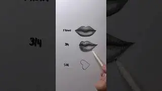 How to Draw Realistic Lips! #shorts