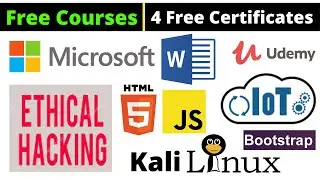 Udemy Free Certificate Courses Microsoft Word Kali Linux Ethical Hacking Online Classes 