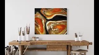 Acrylic Pour Painting, Flow Art, Fluid Art Technique,