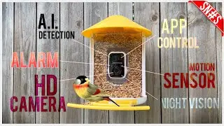 SMART bird feeder 🦉wireless HD camera, A.I. bird recognition & MORE!