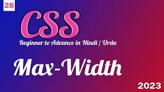 CSS max-width | CSS tutorial in Hindi Urdu