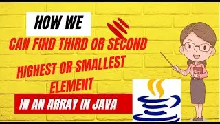 #java #javaprogramming  Third Highest & Smallest Element in an Array in Java