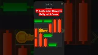 Hamster Kombat Daily mini Game/ 11 September Hamster Daily mini Game