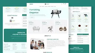 Create A Responsive Furniture Website Design Using HTML - CSS - JAVASCRIPT