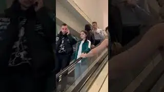ПОГЛАДИЛ ЧУЖУЮ ДЕВУШКУ НА ЭСКАЛАТОРЕ/ПОКАЗАЛА ЯЗЫК/ПРАНК 