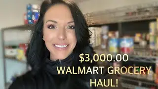 $3000.00 WALMART GROCERY HAUL! PART 1 of BACK-TO-SCHOOL STOCK UP! 🍎