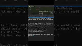 Create a ChatBot with OpenAI 