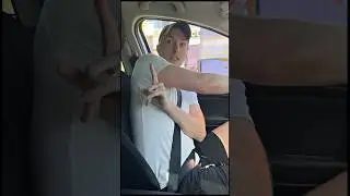 Tickling my husband in the drive thru 😂