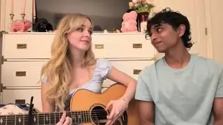 Mckenna Grace and Aryan Simhadri singing brainrot version of Velvet Ring