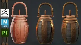 Stylized Jug 3D Model with Autodesk Maya, Zbrush, and Substance Painter