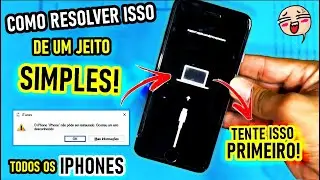 ERRO ao restaurante iPhone? RESOLVIDO! Erro 9, 4030, 7013, todos os erros do iTunes - Método Simples