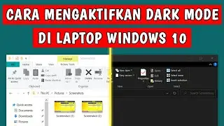 Cara Mengaktifkan Dark Mode di Laptop Windows 10