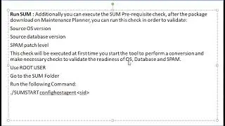 S/4HANA CONVERSION - SUM tool