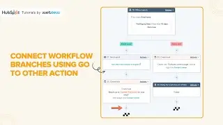 How to connect workflow branches using go to other action in HubSpot